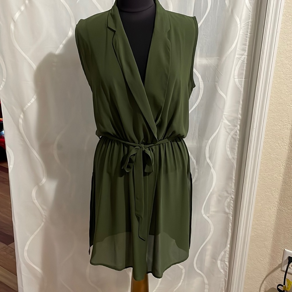 Cleo Olive Green Dress, Size Medium